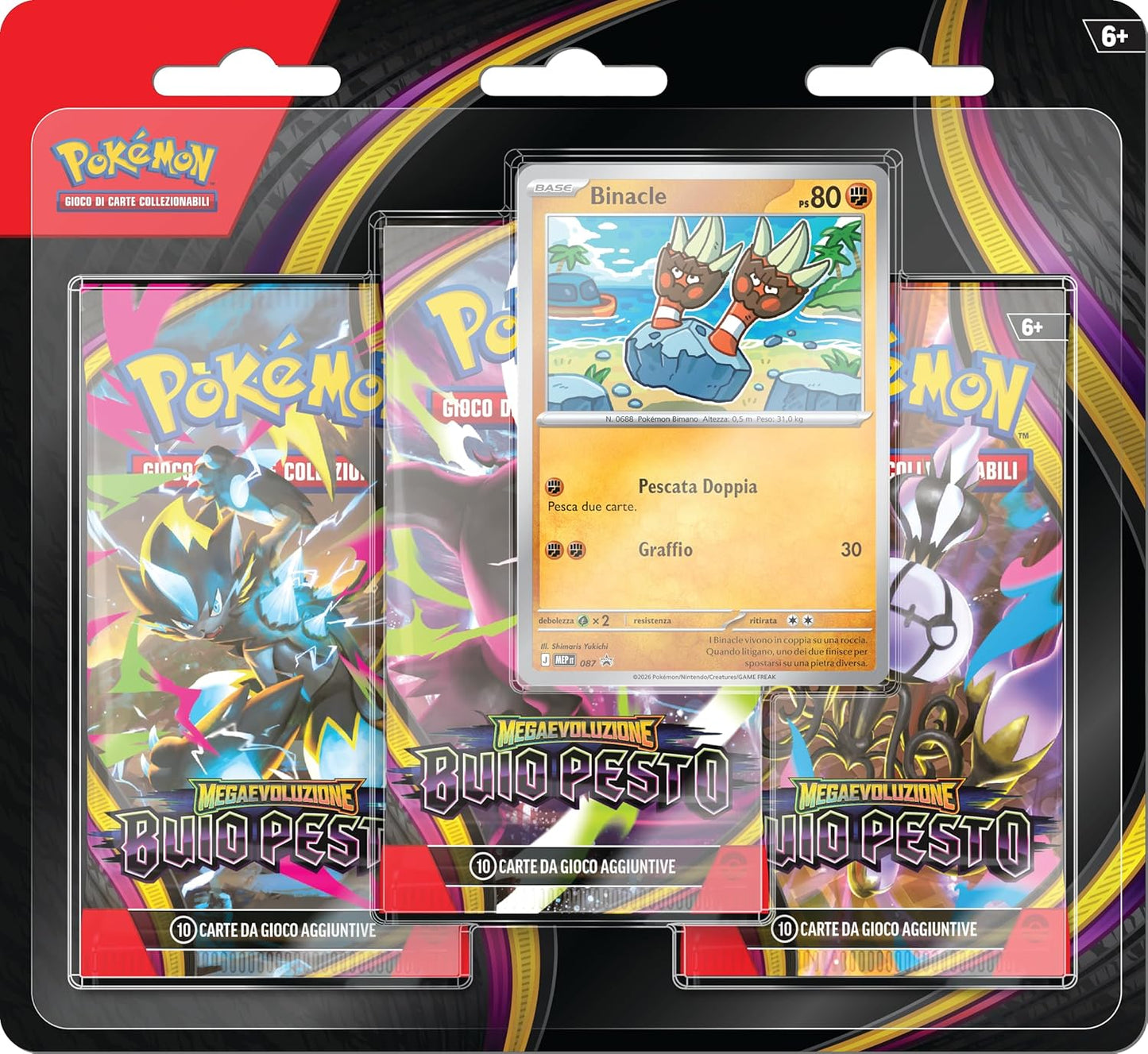 Megaevoluzione: Buio Pesto - 3 Pack Blister - Binacle (ITA)