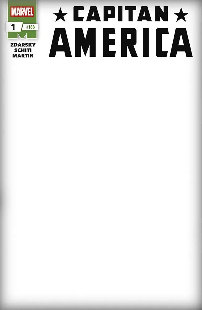 Capitan America 1 (188) – Blank Variant – Panini Comics – Italiano
