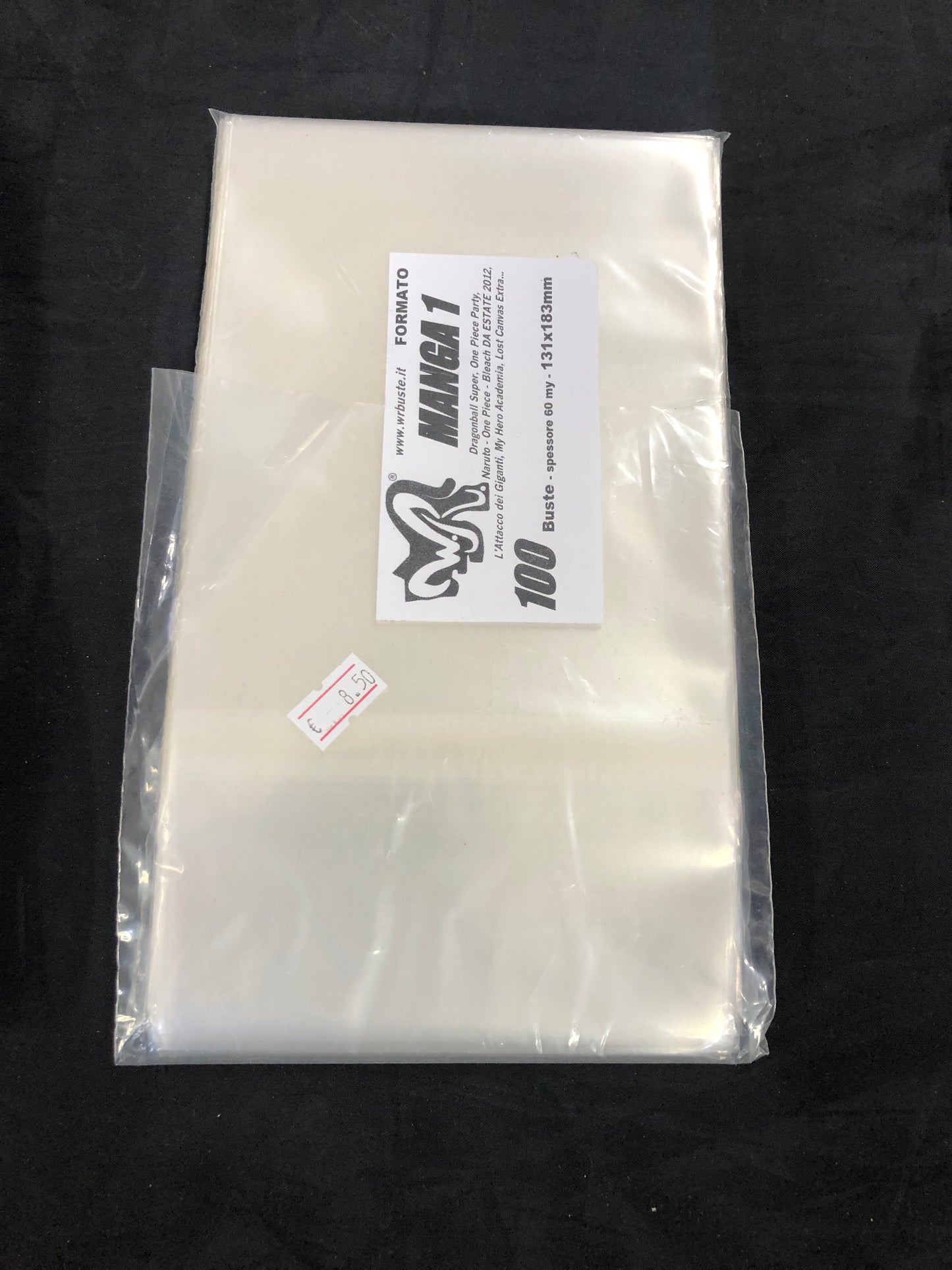 MANGA 1 131x183 mm WR BUSTE 100 Buste Protettive per fumetti
