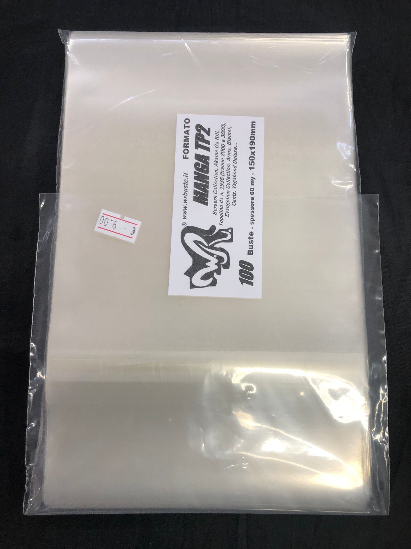 MANGA TP2 150x190 mm WR BUSTE 100 Buste Protettive per fumetti