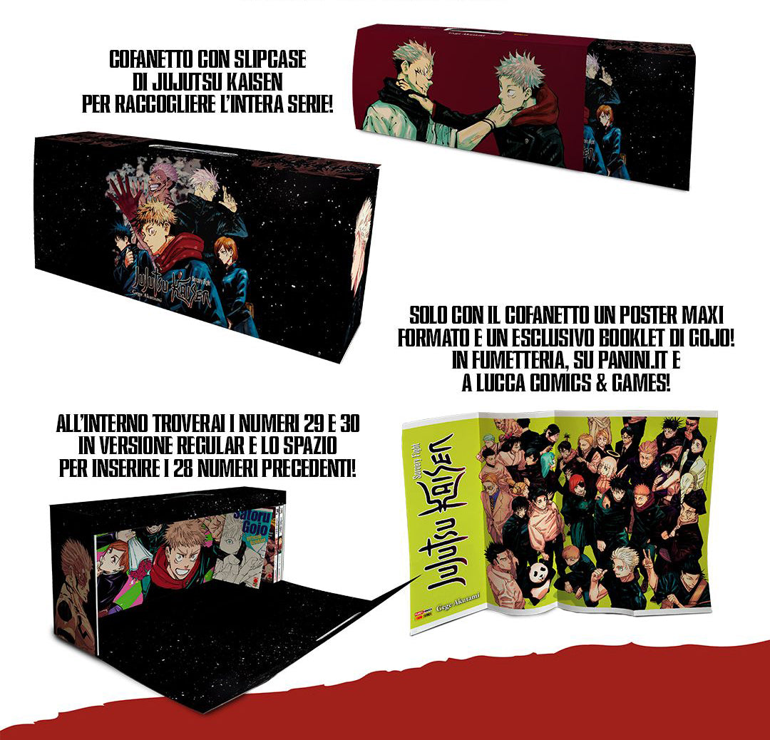 Jujutsu Kaisen – Sorcery Fight Cofanetto Vuoto (con Vol. 29-30) – Panini Comics – Italiano