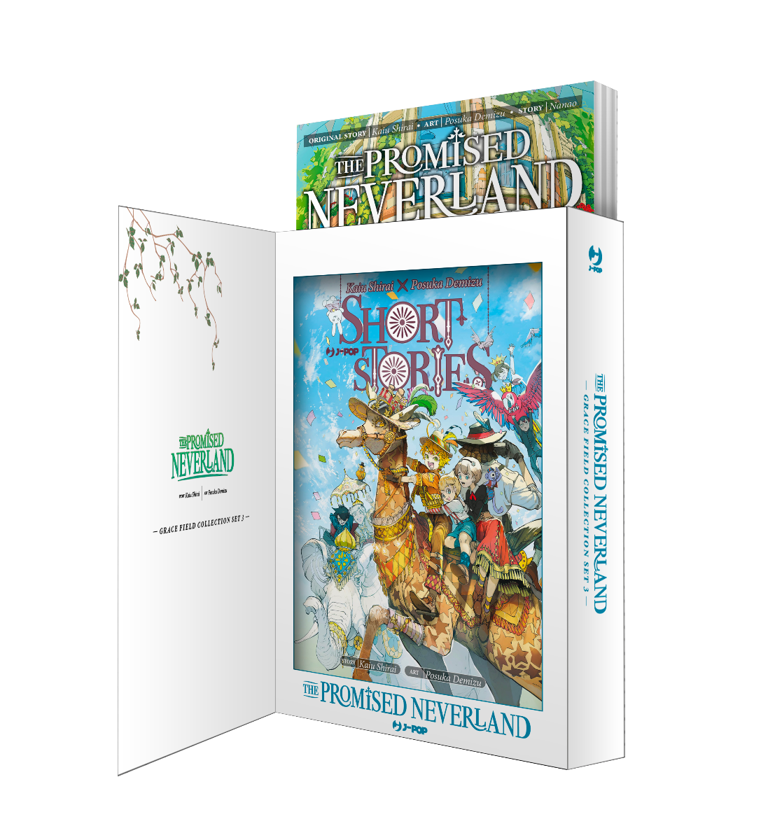 The Promised Neverland Grace Field Collection Set 3 (Novel 3 + Short Stories) – Jpop – Italiano