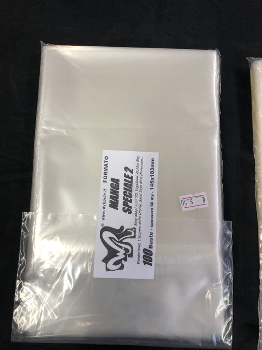 MANGA SPECIALE 2 145x183 mm WR BUSTE  100 Buste Protettive per fumetti