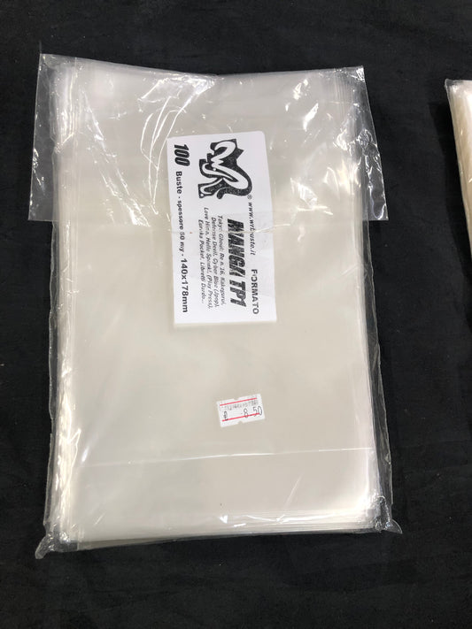 MANGA TP1  140x178 mm WR BUSTE  100 Buste Protettive per fumetti