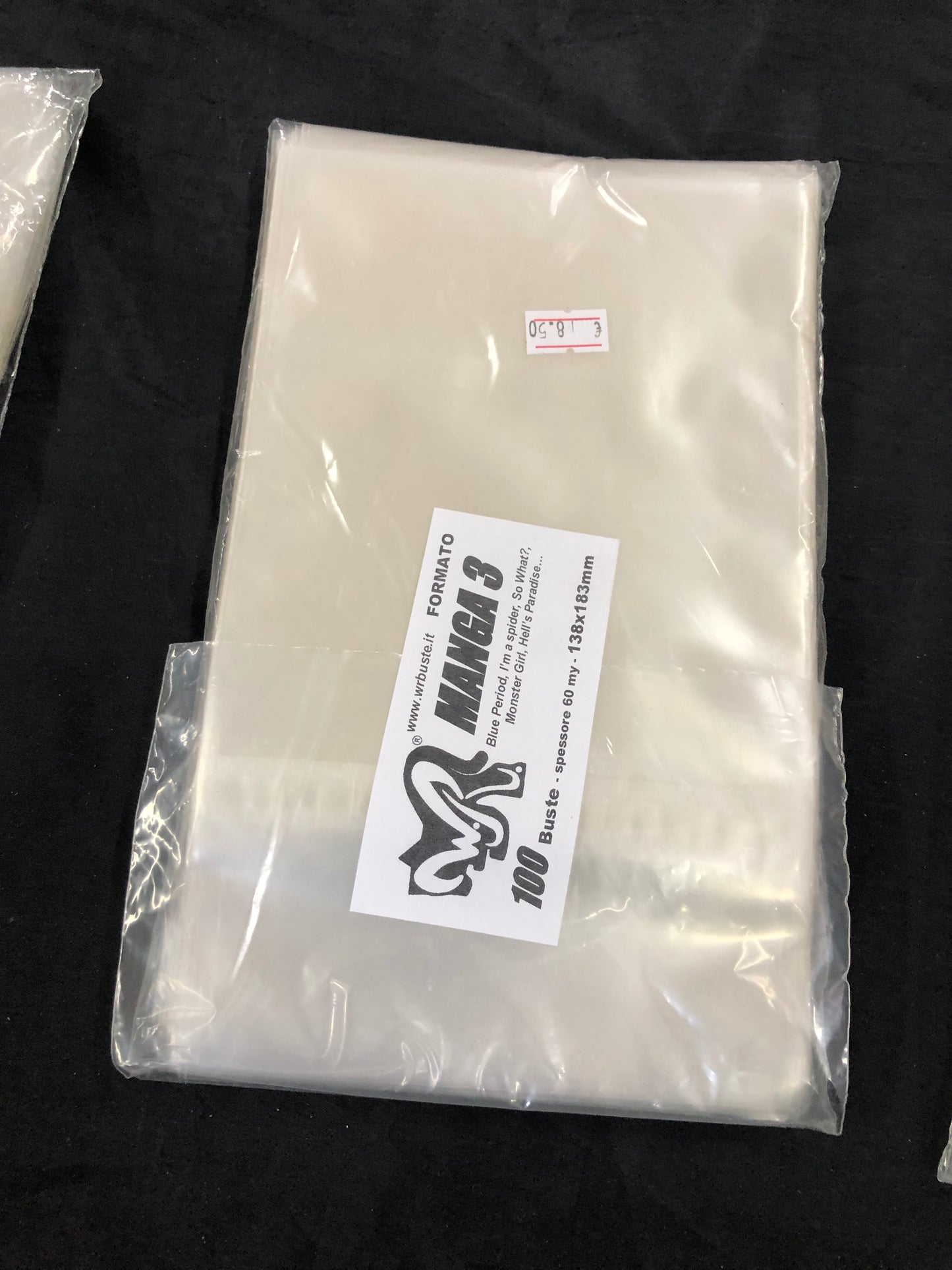 MANGA 3 138x183 mm WR BUSTE  100 Buste Protettive per fumetti