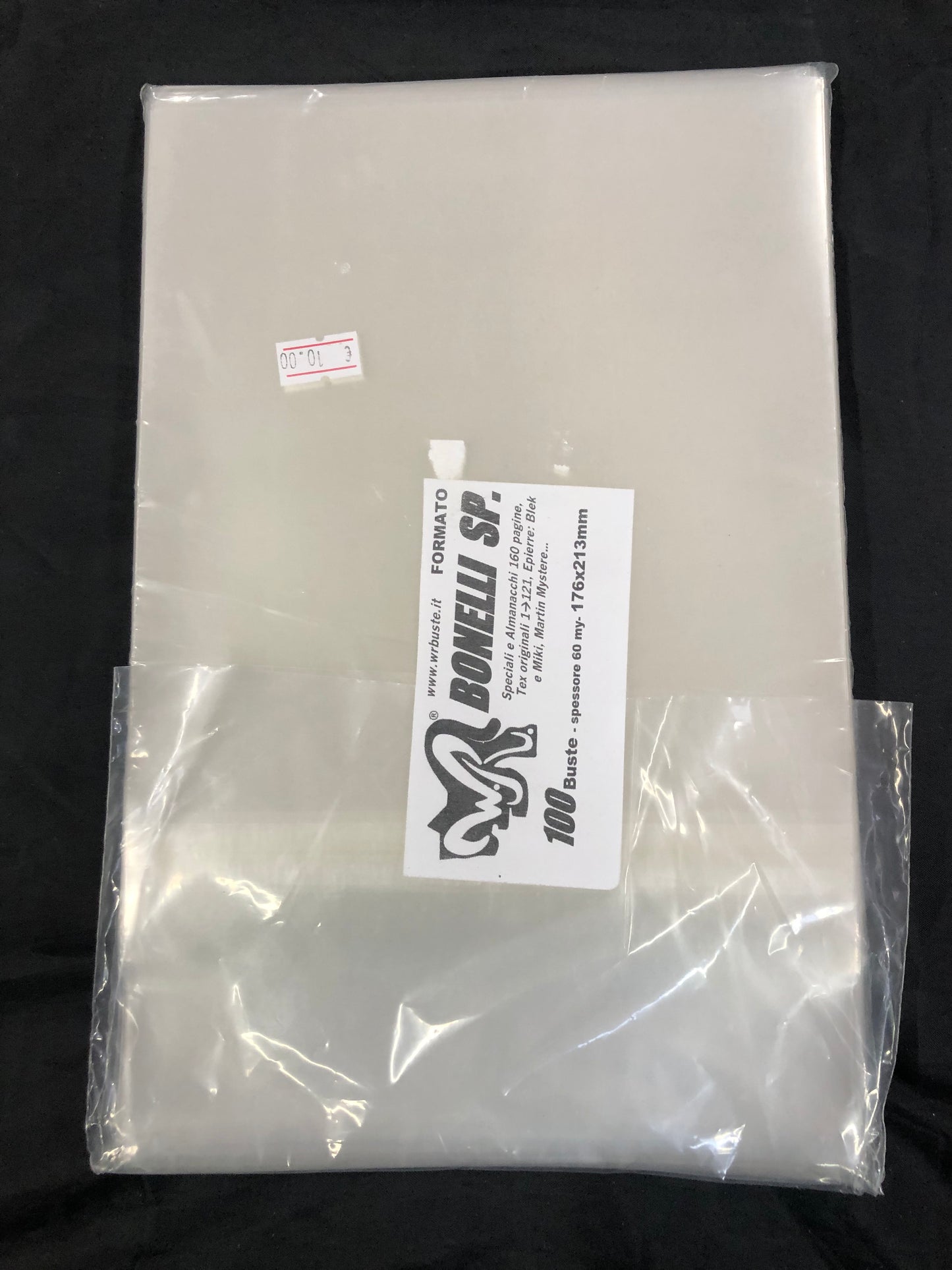 BONELLI SPECIALE 176x213 mm WR BUSTE  100 Buste Protettive per fumetti