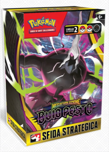 Pokémon Kit Prerelease Buio Pesto - ITA - 4 Buste + Deck Promo Stamped