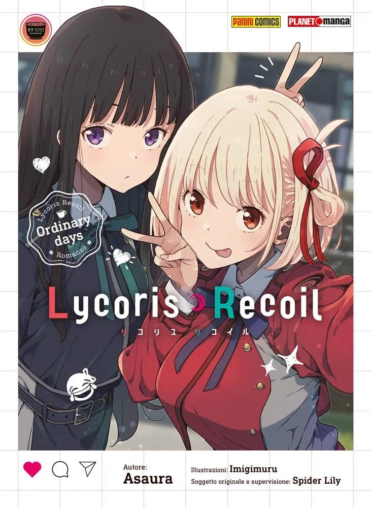 Lycoris Recoil – Ordinary Days Romanzo – Panini Comics – Italiano