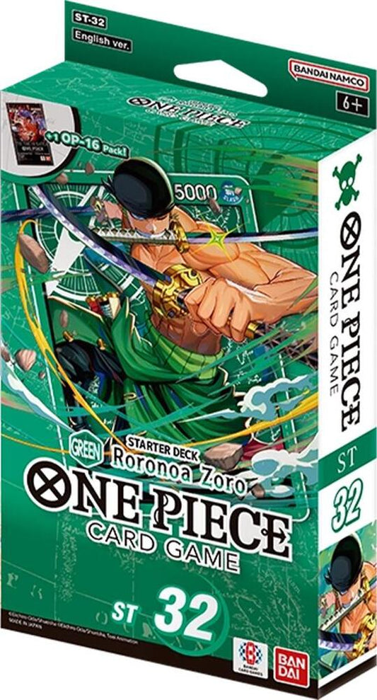 One Piece Card Game - GREEN Roronoa Zoro ST-32 - Starter Deck (ENG)