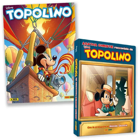 Topolino - Supertopolino 3659 + Topolibro "Agatha Christie Raccontata da Topolino" - Panini Comics - Italiano